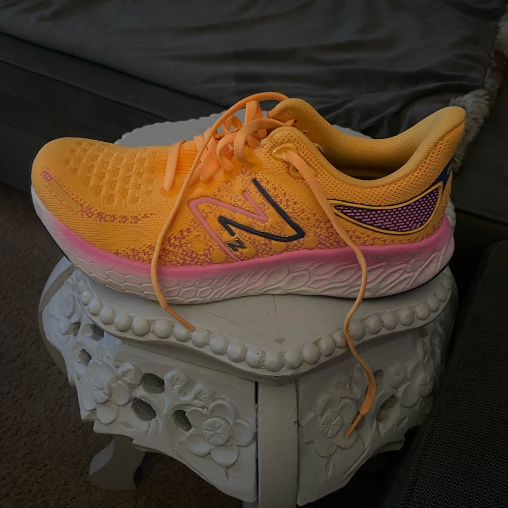 New Balance Fresh Foam Orange, Purple and Pink Sneakers